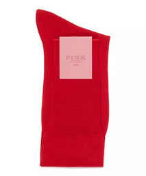 Red Long Fine Merino Wool Socks