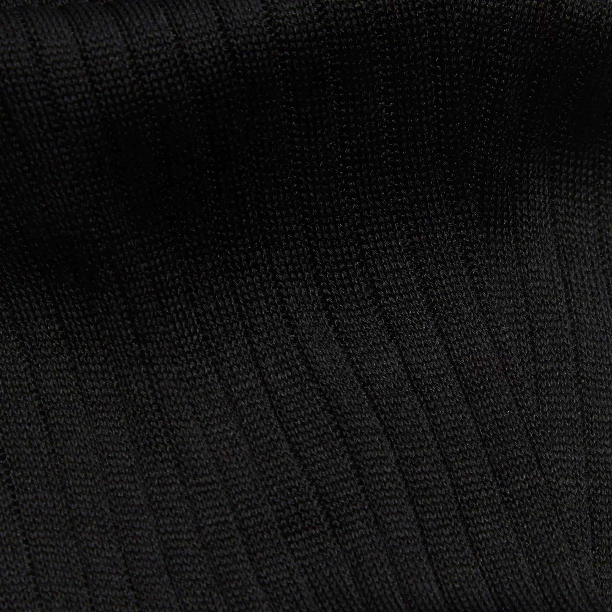 Black Long Ribbed Silk Dress Socks