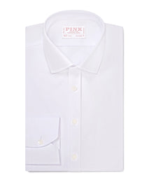 White Classic Fit Ramses Poplin Formal Shirt